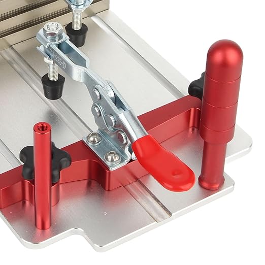 Coping Sled, High Security 144 5 Mm Maximum Clamping Width Aluminum Alloy 0 48 Mm Clamping Range Clean Cutting Milling Table Coping Sled for Carpentry
