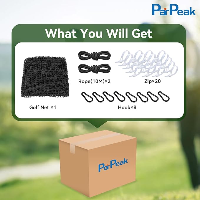 Golf Net, Golf Practice Net, for Backyard 10/15/20/25/30/40/50ft Indoor Nylon Netting