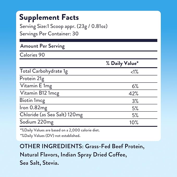 Equip Foods Prime Protein Powder | Clean, Grass Fed Beef Protein Powder | Carnivore Protein Isolate | Paleo, Keto Friendly, Gluten & Dairy Free | Helps Build & Repair Tissue | 30 Servings, Iced Coffee