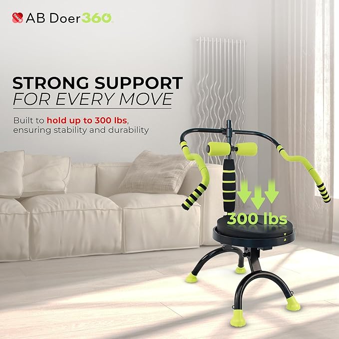Ab Fitness Machine System Provides An Abdonimal And Muscle Activating Workout with Aerobics to Burn Calories and Workout