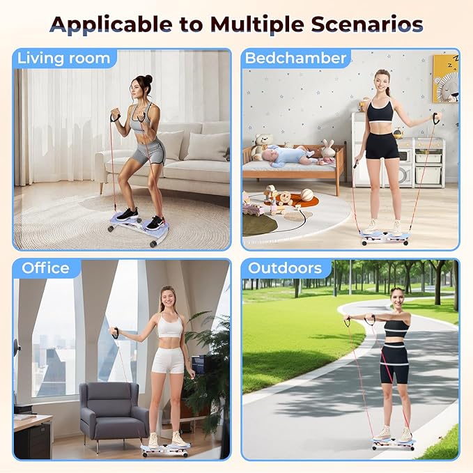 Ab Twister Board,300 lbs Capacity,Slim Waist and Core Ab Exercise,Foot Massage Design,Noiseless Home Gym Exercise