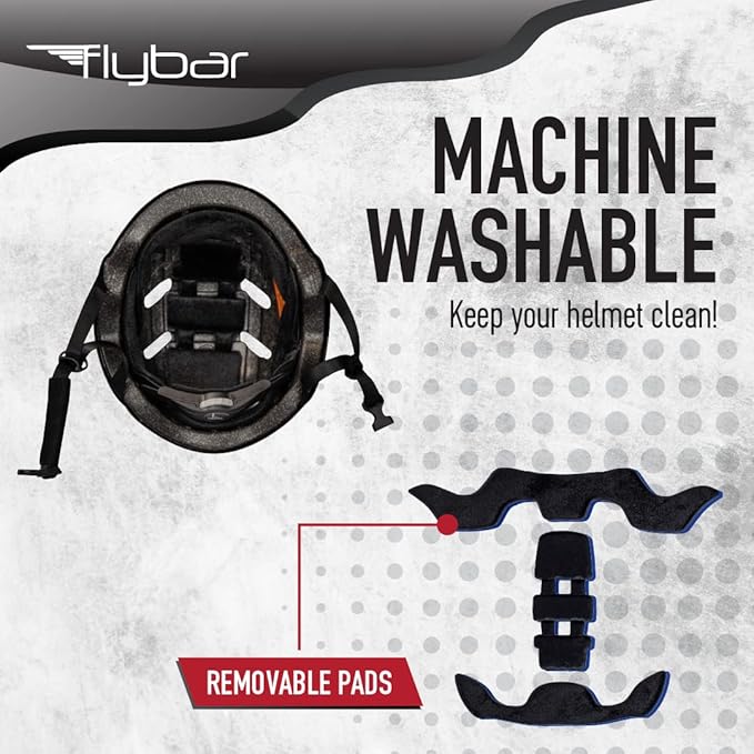 Flybar Bike Helmet- Multi Sport Dual Certified Adjustable Dial, Lightweight Skateboard Helmet, Roller Skating, Pogo, Electric Scooter, Snowboard, Boys and Girls Kids- Adults Helmets