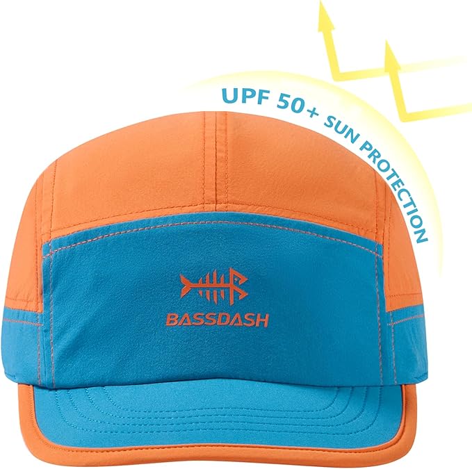 BASSDASH Ultralight UPF 50+ Soft Baseball Caps Unstructured Quick Dry Folding Hat Adjustable for Men Woman Outdoor Activities