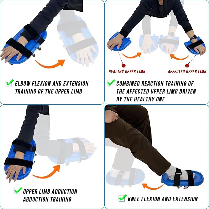 Detachable Multifunction Shoulder Rehab Desk Skateboard, Household Arm Elbow Rehabilitation Assisting Exercise Equipment, 360° Roating pulley for Rotator Cuff Recovery, Improve Flexibility Stretching