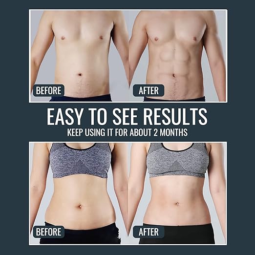 Abs Stimulator, EMS Muscle Stimulator Fitness Equipment for Abdomen Arms Shoulder Back Leg Hip, Ab Stimulator for Women & Men