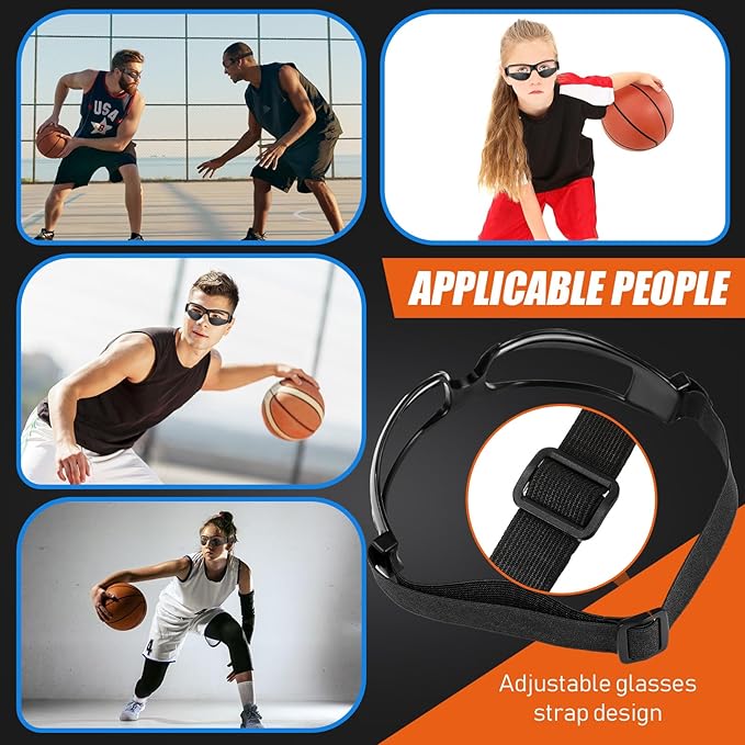 Dribbling Goggles Basketball Sports Glasses Adjustable Dribbling Black Goggles Basketball Training Equipment