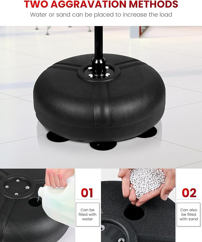 INNOLIFE Kids Boxing Bar with Punching Bag, Adjustable Height, Complete Set, Stable Base, Easy Installation