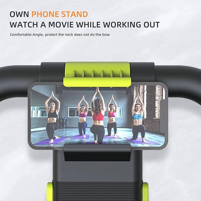 FIAMERMOR 2025 AB Roller Wheel - 4 wheel elbow support abdominal wheel automatic rebound abdominal fat burning weight loss core training equipment home/gym