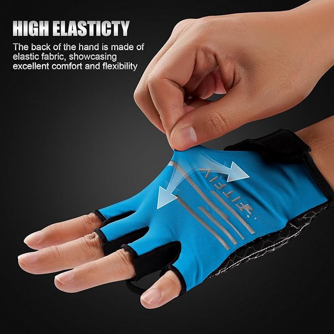 Cycling Gloves Bike Gloves for Men/Women Half Finger Biking Gloves Exercise Workout Gloves Suitable for Outdoor Sports, Gym, Weight Lifting, Rowing and Motorcycle