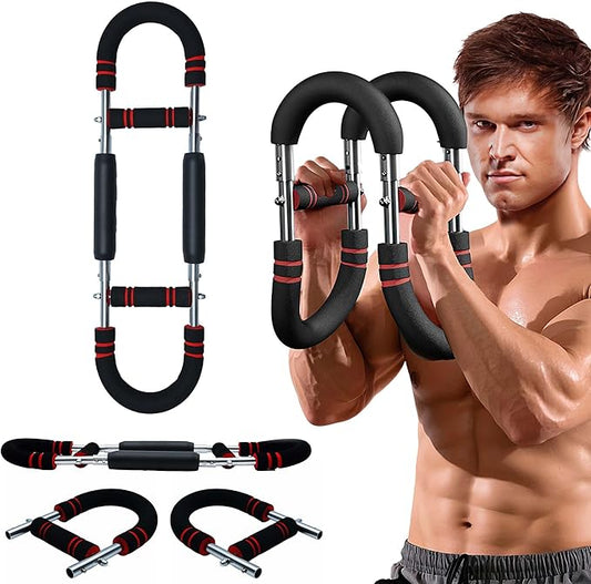 Adjustable Twister Arm Trainer, 40–100lb Chest Workout Equipment for Chest Strength, Forearm, Triceps, and Upper Body Muscle Building – Portable&Detachable Home Fitness Equipment