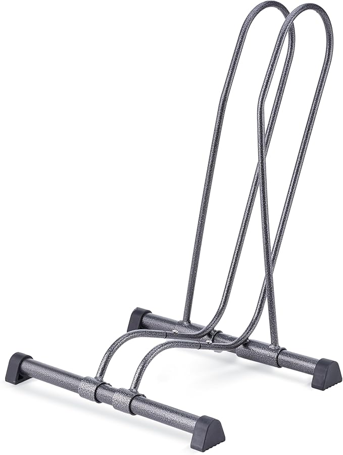Delta Cycle Single Bike Stand Floor, Tool-Free Adjustable Bike Floor Stand for Mountain, Fat Tire, Road Bikes, Freestanding Bike Stand For Garage Parking