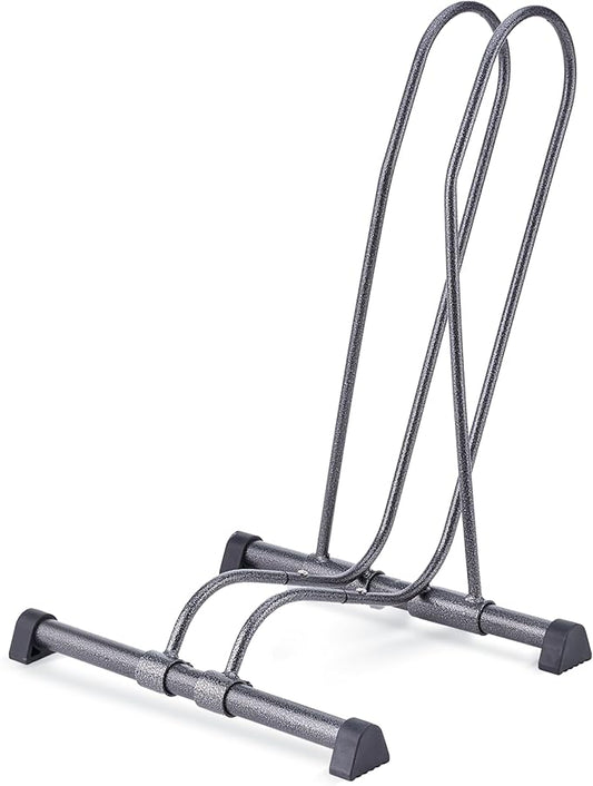 Delta Cycle Single Bike Stand Floor, Tool-Free Adjustable Bike Floor Stand for Mountain, Fat Tire, Road Bikes, Freestanding Bike Stand For Garage Parking