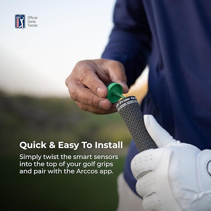 Arccos Smart Sensors: Automatic Golf Game Tracking System, A.I. Powered GPS Rangefinder & Smart Club Distances