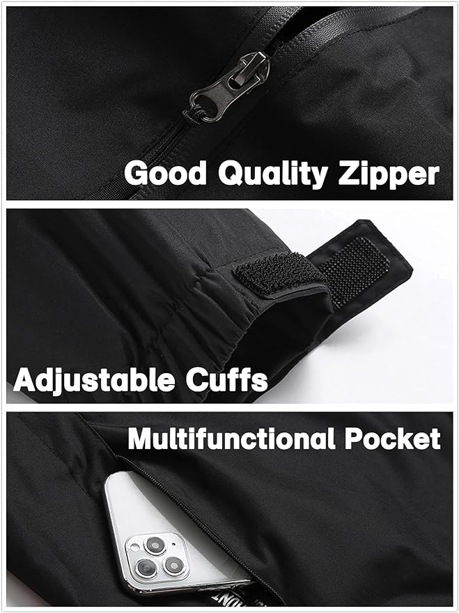 GIISAM Mens Windproof Jacket Waterproof Lightweight Mountain Sport Jacket for Men Hooded Windbreaker Raincoat