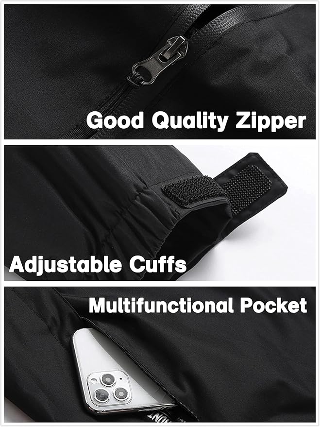 GIISAM Mens Windproof Jacket Waterproof Lightweight Mountain Sport Jacket for Men Hooded Windbreaker Raincoat