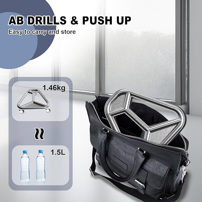 HOTWAVE Ab Roller Wheel for Core Workout – Extra-Wide Ab Exercise Equipment for Abs, Arms & Back – Stable & Quiet Fitness Roller for Home Gym Strength Training – Includes Knee Pad – For Men & Women