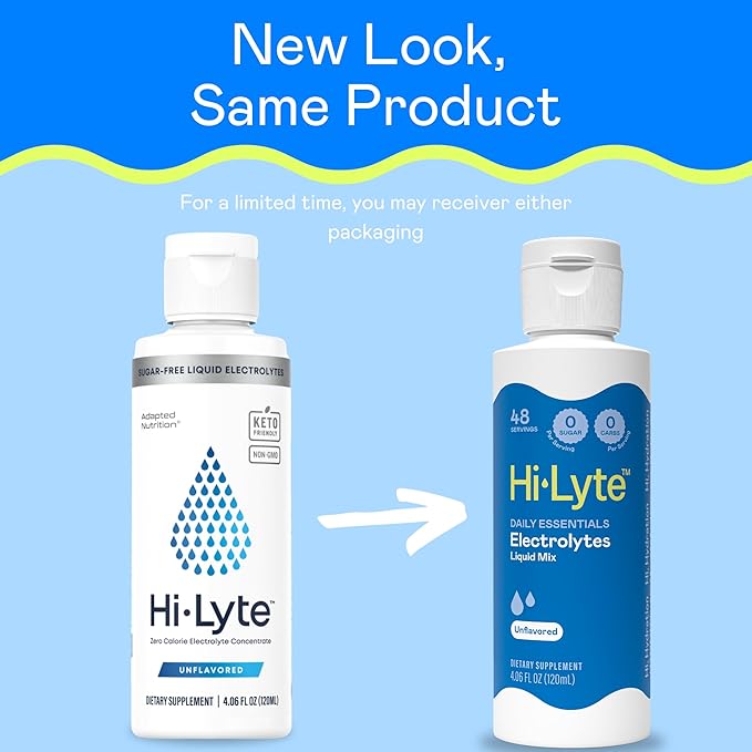 Hi-Lyte Sugar Free Electrolytes for Rapid Hydration, Fasting and Immune Support (3 Bottles, 144 Servings) | NO Calories | 20%+ More Potassium, Magnesium & Zinc