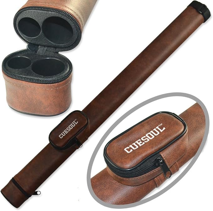CUESOUL 58 Inch 19oz/20oz Maple Billiard Stick Pool Cue Set 11.5mm/13mm Tip[Weight Adjustable]