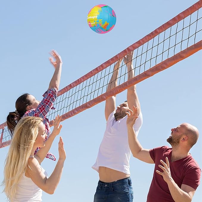 Beach Volleyball Official Size 5 Soft Waterproof Volleyball Sand Sports PU Ball for Indoor, Outdoor, Pool, Gym, Training