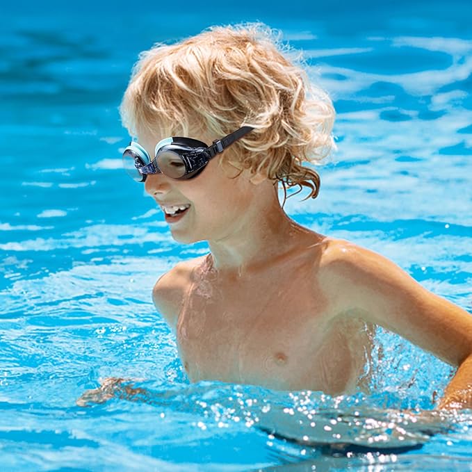 Aegend 2 Pack Kids Goggles, Swimming Goggles for Kids Age 4-16 Boys and Girls Youth, Anti-Fog Waterproof Anti-UV Pool Goggles