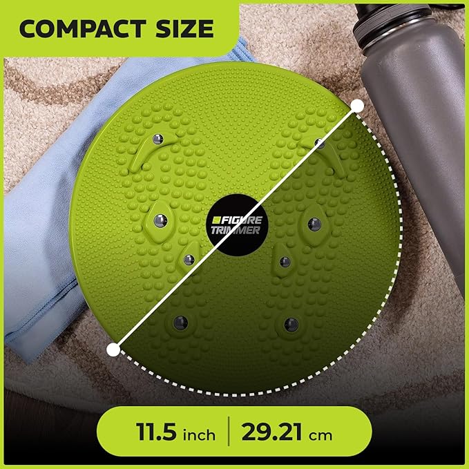 Core Abs Twister Board - Waist Sculptor Twister Board for Core & Ab Exercise - Waist Twisting Disc, Dizzy Disc Twist Board for Slimming Workout with 8 Magnets Reflexology