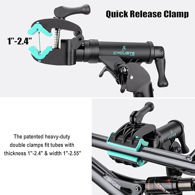 cyclists Bike Repair Stand Bike Stand for Workstand Maintenance - E Bike Repair Stand Bicycle Shop Home Mechanics for Mountain Bike and Road Bike (Max Load 55lbs)