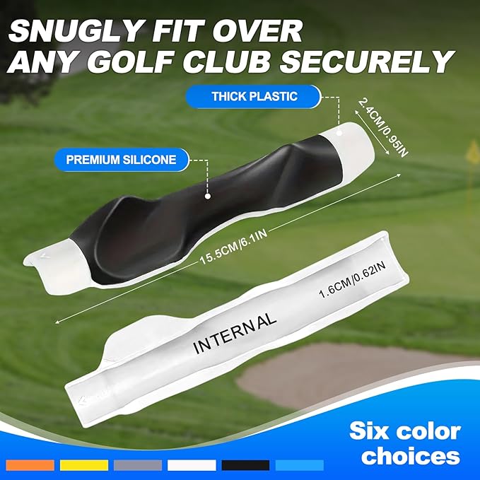 Golf Grip Trainer, Golf Club Grip, Golf Grip Training Aid, Helps Improve and Train Correct Hand Position (Right Hand )