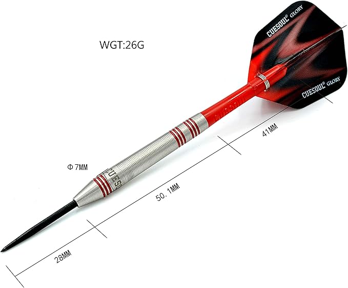 CUESOUL Professional Tungsten Steel Tip Dart Set 85% Tungsten 22g/24g/26g-Glory Series