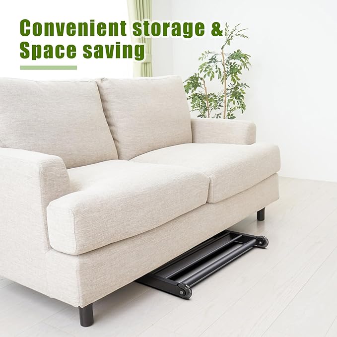 Glute Ham Glider, Multi-Functional Hamstring Roller with Smooth Wheels, V-Bar for Hamstring Curls, Ab Glider Workout & Core Strength Training