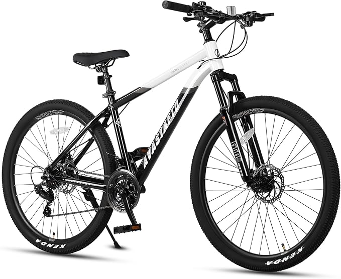 AVASTA Earth 26 27.5 inch Mountain Bike with 21-Speed，Aluminum Frame, Dual Disc Brake, Comfortable Saddle,Multiple Colors