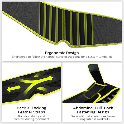 Back Brace for Lower Back Pain Relief, 8X Powerful Support System,Lumbar Support Belt for Men & Women Ergonomic 3D knitted Design with Adjustable Strap for Fitness Running Home Pilates Green S