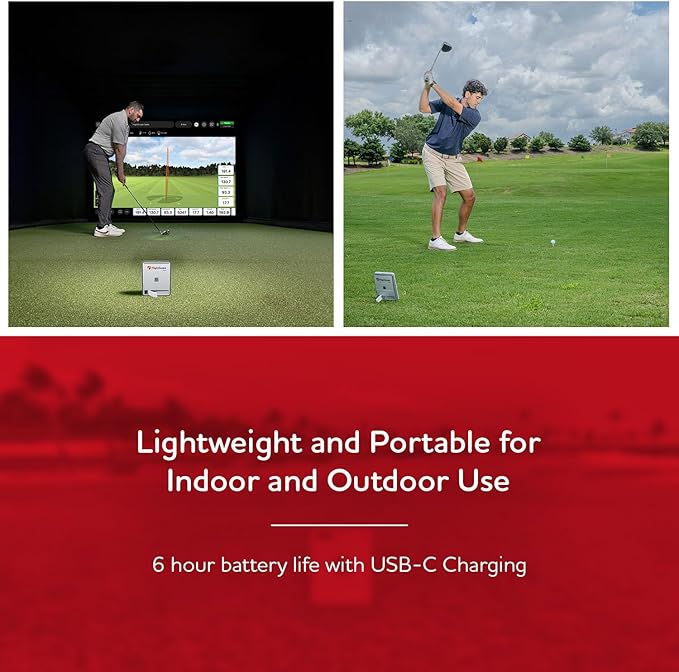 FlightScope Mevo Gen2 Portable Golf Launch Monitor and Simulator with 18 Swing Data Parameters, Front Facing Camera, 8 E6 Simulation Courses with GPS Overview and Shot Tracer | Indoor and Outdoor