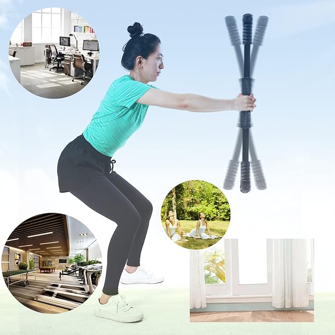 Elastic Fitness Stick Elastic Bar Body Exercise Bar Muscle Training for Exercise Tremor Stick Shoulder Rehabilitation Physical Therapy, Aerobics,Body Shaping Home Gym Yoga, Pilates