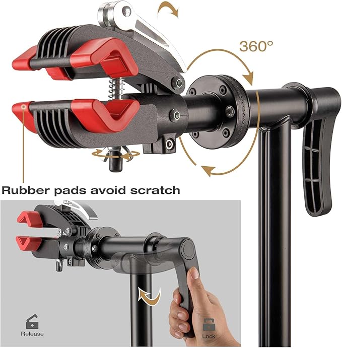 CXWXC Bike Repair Stand - Bike Stand For Maintenance Workstand - Ebike Repair Stand Shop Home Mechanics for E Bike, Bike Mountain Bike and Road Bike (Style:F)