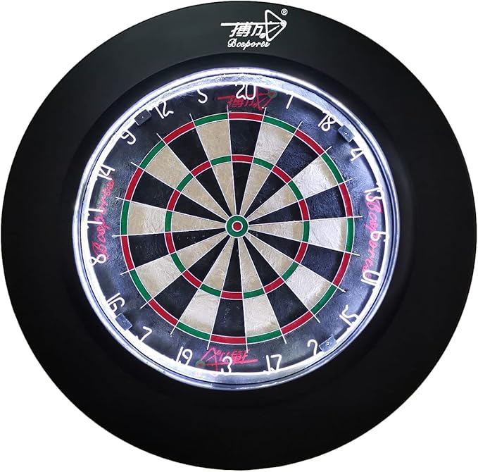 Dartboard Surround with Light Darts Board Surround (Red)
