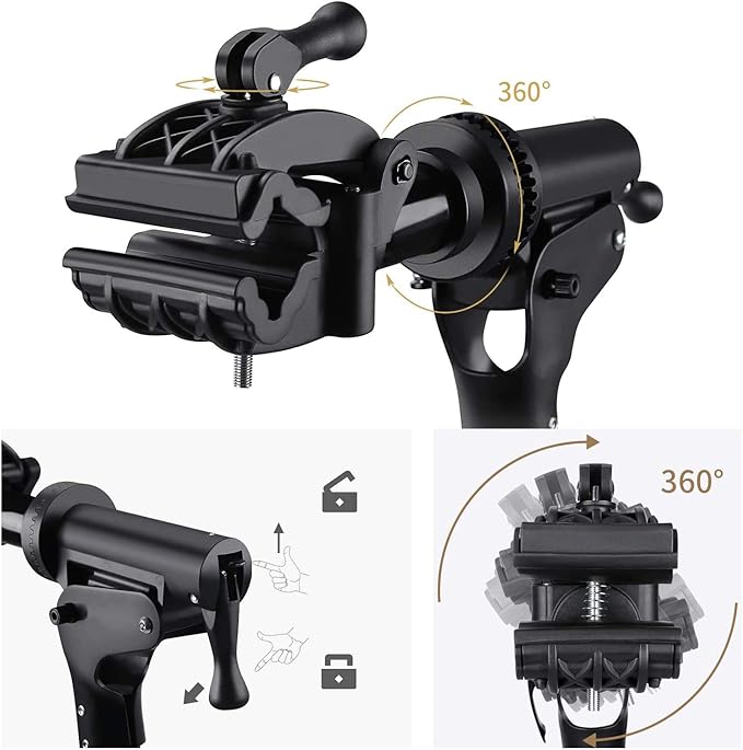 CXWXC Bike Repair Stand -Shop Home Bicycle Mechanic Maintenance Rack- Bike Workstands for Mountain Bike and Road Bike (rs100) (Black)