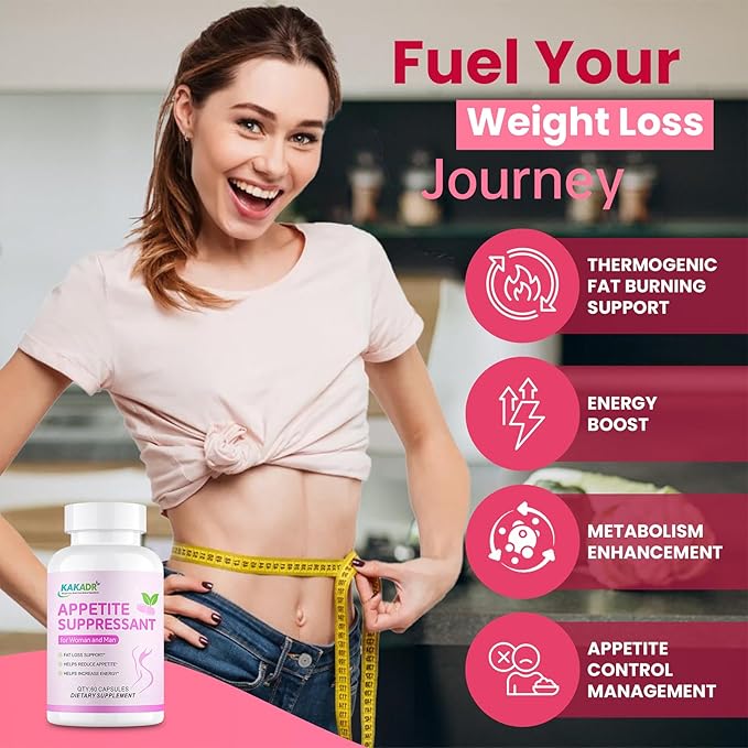 Appetite Suppressant Weight Loss Pills for Women - New Belly Fat Burner for Women | Metabolism Booster, Carb Blocker, Burn Fat 24/7 | Extra Strength Weight Loss Diet Pills - 60 Capsules