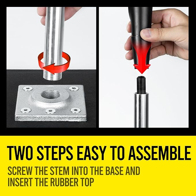 Baseball Batting Tee - Professional Hitting Tee for Baseball/Softball with Weighted Base,Flexible Rubber Top, Premium Aluminum Baseball Tee, Easy Adjust Height 24-46 inches For Kids or Adults