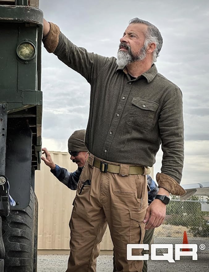 CQR Tactical Belt, Military Style Heavy Duty Belt, Webbing EDC Quick-Release Buckle