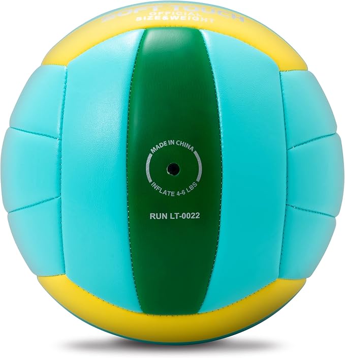 Beach Volleyball Official Size 5 Soft Waterproof Volleyball Sand Sports PU Ball for Indoor, Outdoor, Pool, Gym, Training