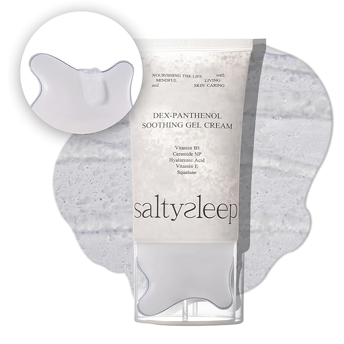 Cream w. Guasha - Dex-Panthenol Soothing Gel Cream, 3.38fl/3.38oz Hydrating Face Moisturizer, Korean Skincare for All Skin Types