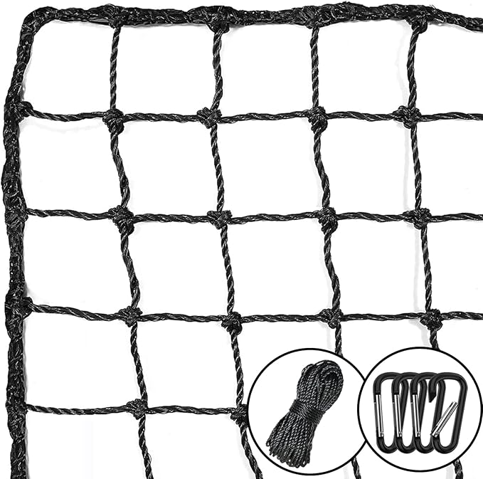 Baseball Softball Backstop Nets,Sports Net,Sports Netting Barrier,Sports Netting for Backyard,Twisted Knotted PE Net