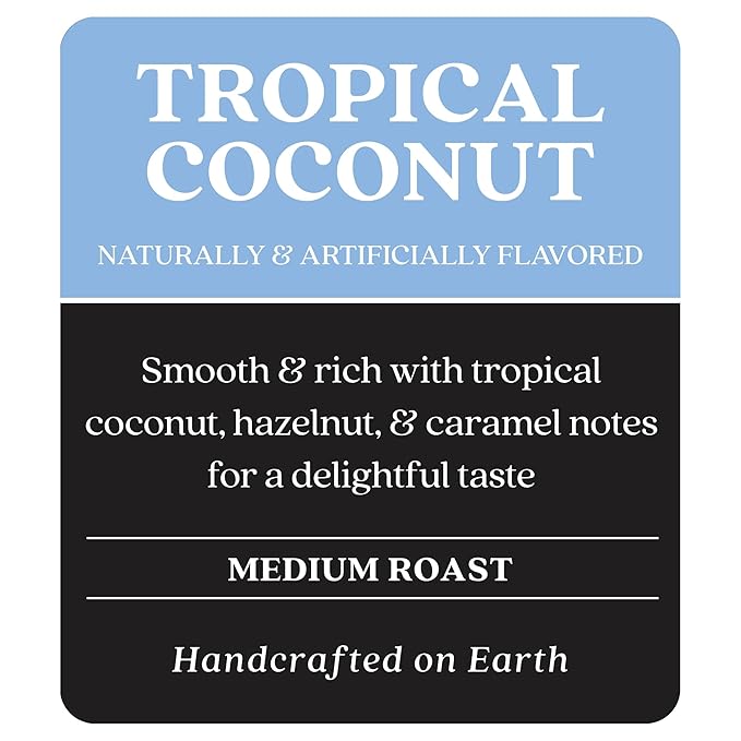 Copper Moon Medium Roast Whole Bean Coffee, Tropical Coconut Blend, 5 Lb