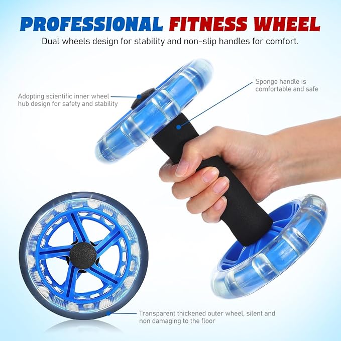 Household Appliances Exercise Abdominal Roller Workout Roller Abs Ab Fitness Roller Yellow Equipment Fitness Device Fitness Wheel Ab Wheel Dumbbel Ab