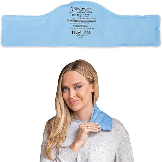 Core Products Soft Comfort CorPak – Reusable Hot & Cold Therapy Pack, Ice Pack for Injuries, No-Frost Compress for Muscle, Back & Joint Pain Relief – 6" x 20", Made in USA