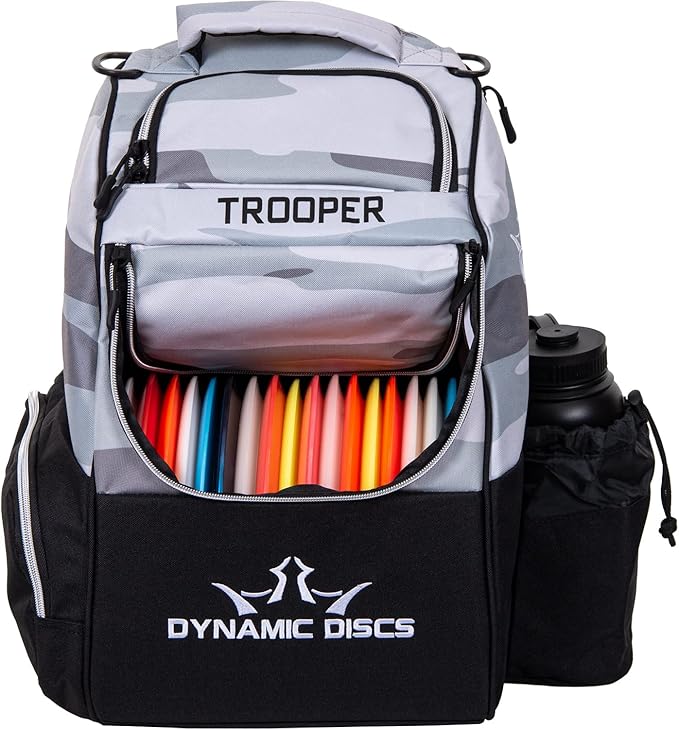 Dynamic Discs Trooper Disc Golf Bag | Large Frisbee Bags with 18+ Discs Capacity | Lightweight & Durable Backpack | Great Gifts or Disc Golf Accessories for Men | Ideal for Beginners & Pro Players