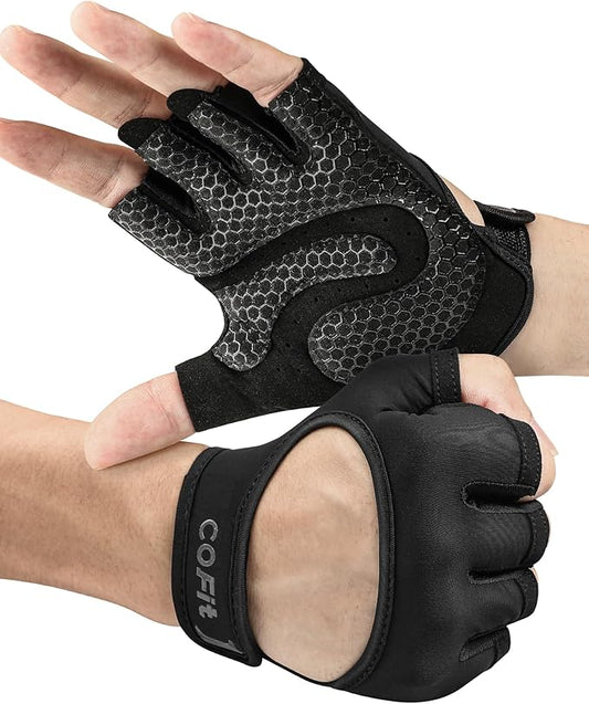COFIT Breathable Workout Gloves, Antislip Weight Lifting Gym Gloves for Men Women, Superior Grip & Palm Protection for Weightlifting, Fitness, Exercise, Training