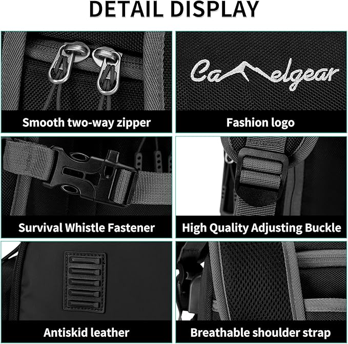 65L Ski Boot Bag,Large Duffle Travel Bag,1680D Nylon Waterproof Padded Ski Boot Bag Backpack For Women Men Kids