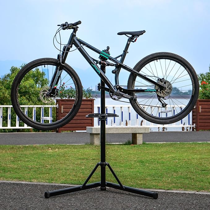 cyclists Bike Repair Stand Bike Stand for Workstand Maintenance - E Bike Repair Stand Bicycle Shop Home Mechanics for Mountain Bike and Road Bike (Max Load 55lbs)