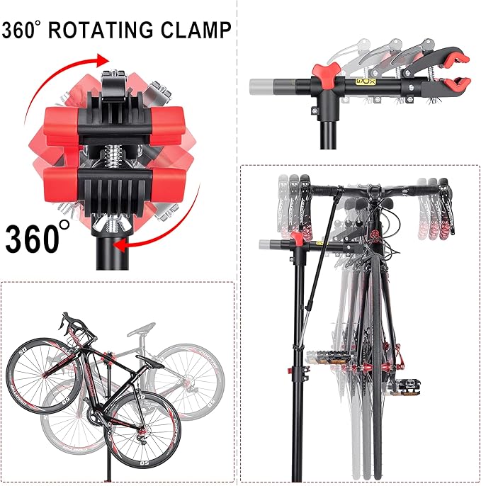 CXWXC Bike Repair Stand - For Maintenance Workstand Ebike Shop Home Mechanics for E Bike, Mountain and Road